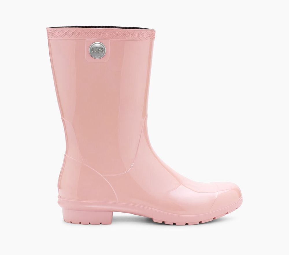 Ugg Sienna - Womens Rain Boots - Pink - NZ (2940STNWH)